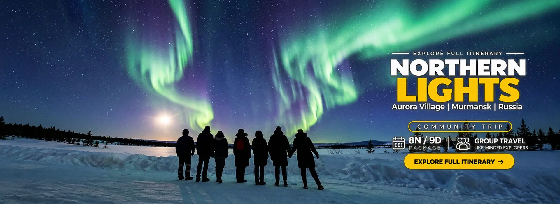 9 Days Northern Lights Aurora | Russia | Moscow | St. Petersburg